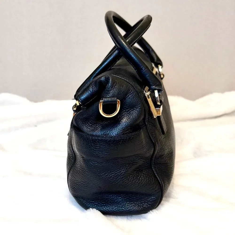 Michael Kors Weston Pebble Leather Foldover Satchel